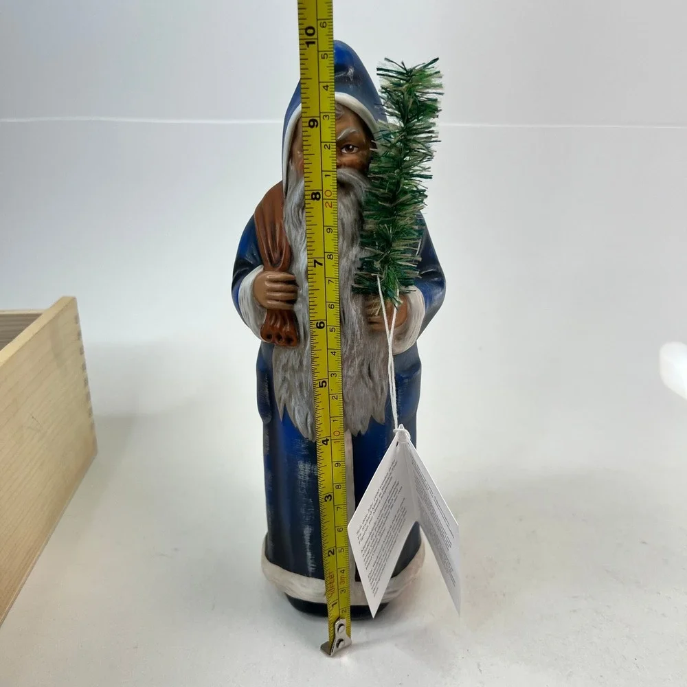 Marolin Papermache Santa Claus Handmade Limited Edition Germany Christmas‎ Decor
